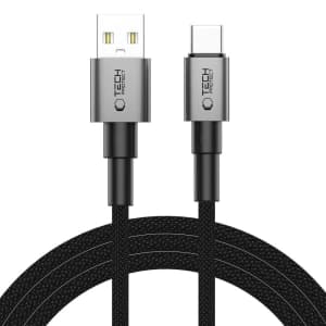 Tech-Protect Ultraboost DNA USB-A / USB-C Kábel 15W/3A 200cm Vas Szürke
