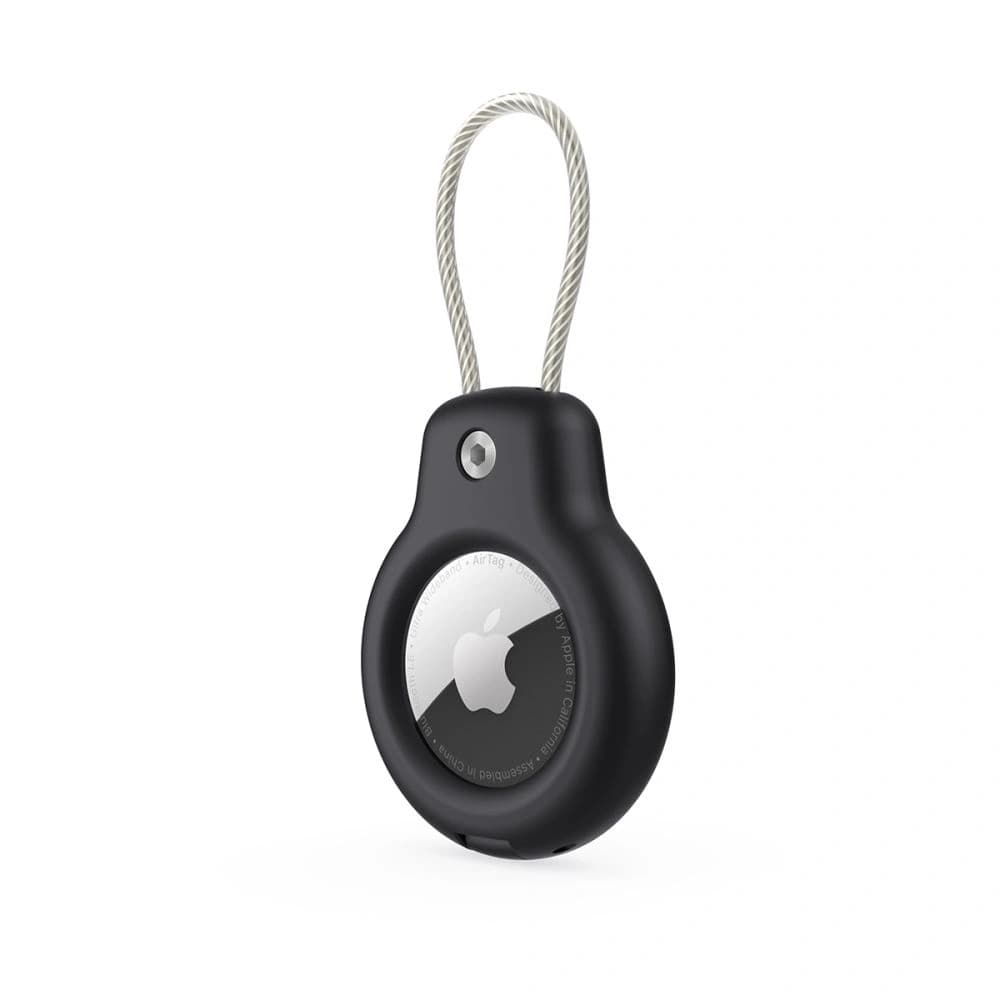 Tech-Protect Rauhe Ader Apple Airtag Schwarz [2 PACK] - 3