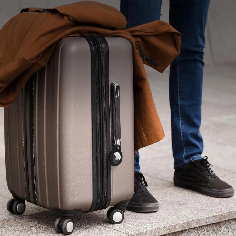 Tech-Protect Rauhe Ader Apple Airtag Schwarz [2 PACK] - 7