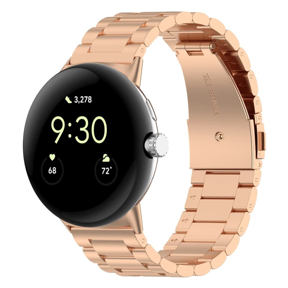 Bizon Strap Watch Aura Google Pixel Uhr 3 45 mm roségold - 2