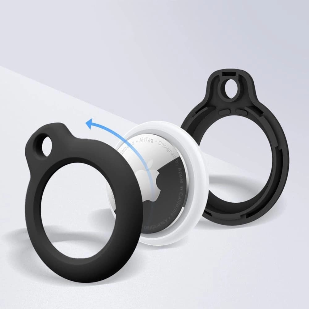 Tech-Protect Rau Apple Airtag Schwarz [2 PACK] - 5