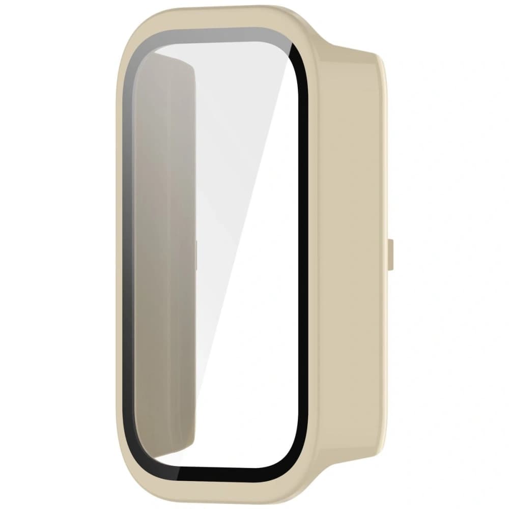 Bizon Case+Glass Uhr Xiaomi Smart Band 9 Active / Redmi Smart Band 3 beige - 3