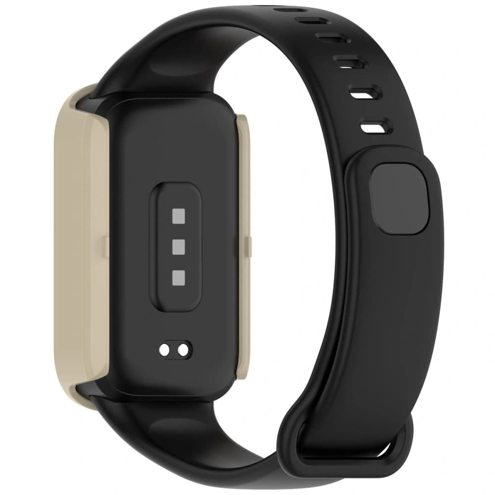 Bizon Case+Glass Uhr Xiaomi Smart Band 9 Active / Redmi Smart Band 3 beige - 5