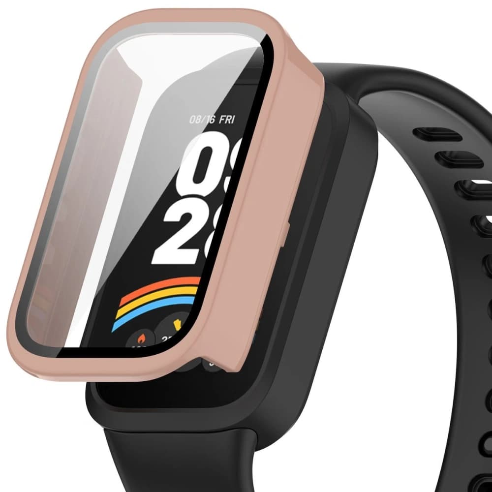 Bizon Case+Glass Uhr Xiaomi Smart Band 9 Active / Redmi Smart Band 3 pink - 4