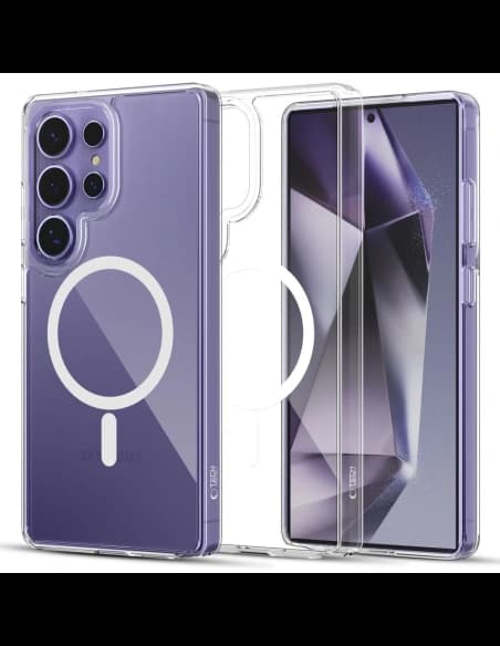 Etui Tech-Protect Flexair Hybrid MagSafe Samsung Galaxy S25 Ultra Clear