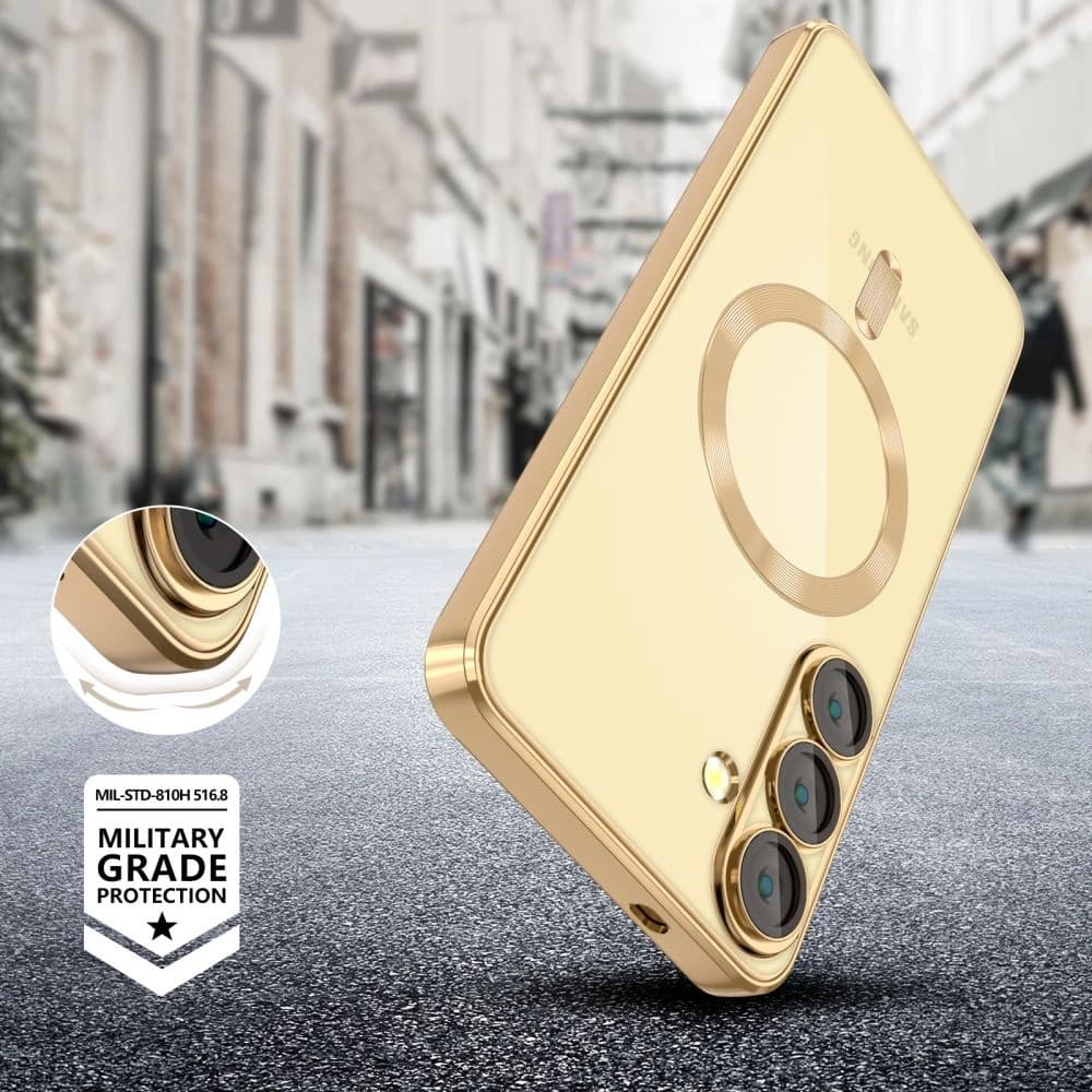 Tech-Protect Magflex MagSafe Samsung Galaxy S25+ Plus Shiny Gold - 4