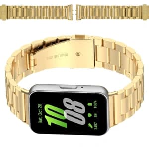 Bizon Strap Watch Aura Samsung Galaxy Fit 3 gold
