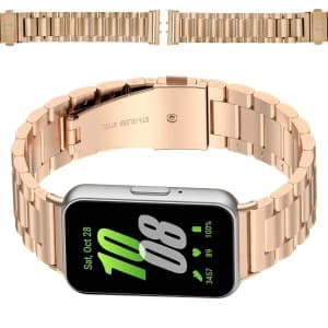 Bizon Strap Watch Aura Samsung Galaxy Fit 3 rose gold