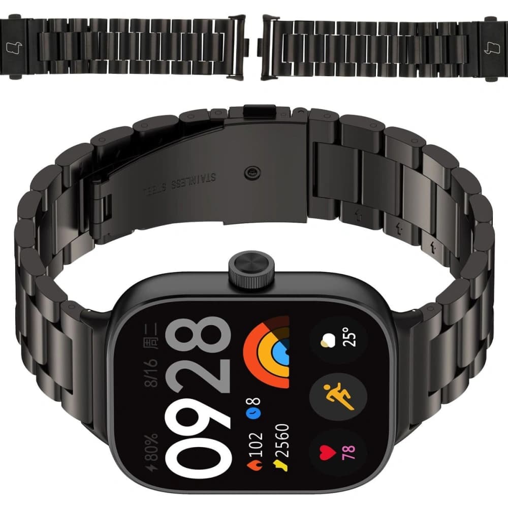 Bizon Strap Uhr Aura Xiaomi Redmi Uhr 4 / Smart Band 8 Pro / 9 Pro schwarz - 1