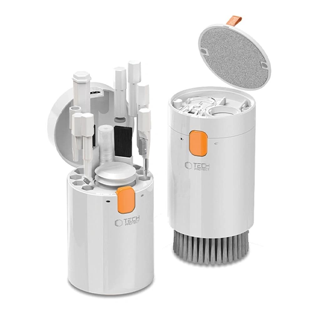 Tech-Protect CS01 Reinigungsset 20in1 für Telefon, Kopfhörer, Tablet und Laptop Weiß - 2