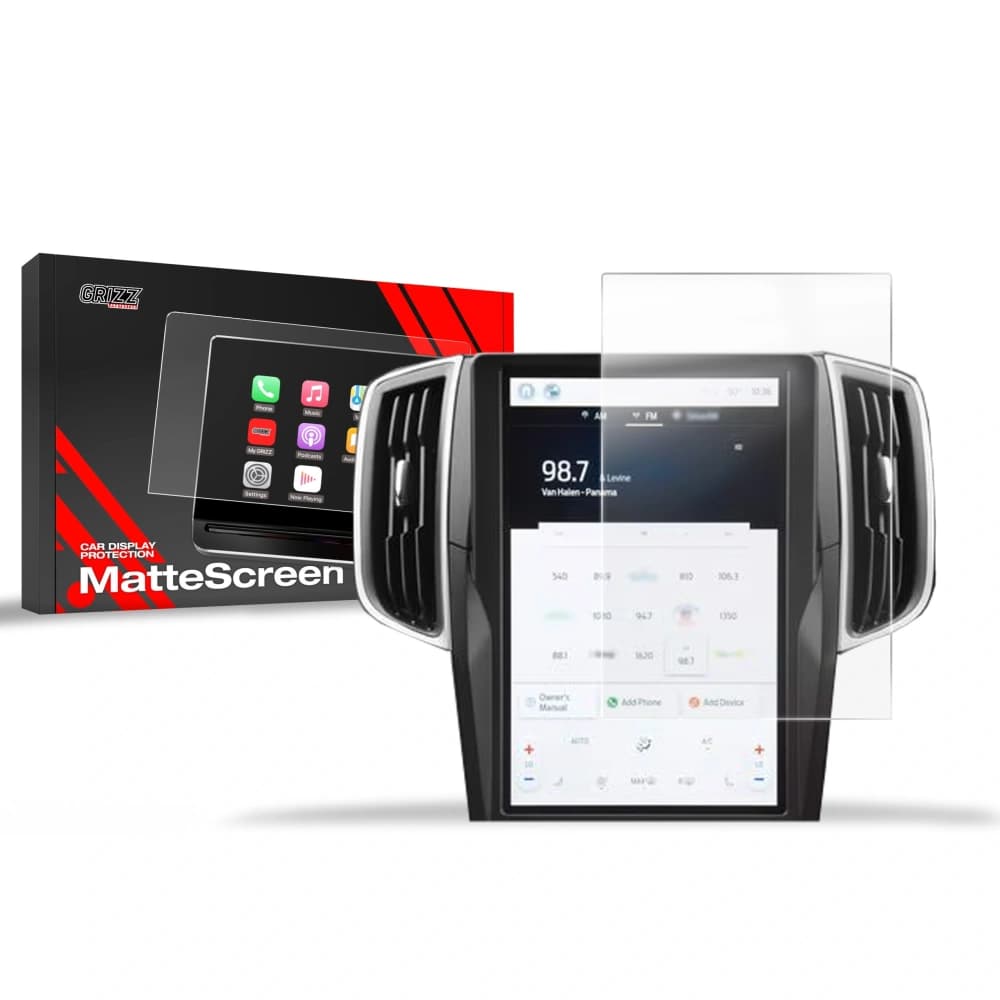 Matte GrizzGlass CarDisplay Protection Ford Edge 12" Sync4 (2021-2025) - 1