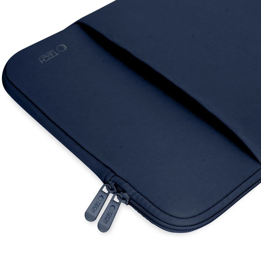 Tech-Protect Neopren Laptop 14 Albastru Navy - 4