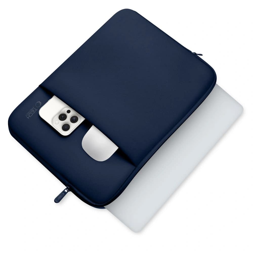 Tech-Protect Neopren Laptop 14 Albastru Navy - 5