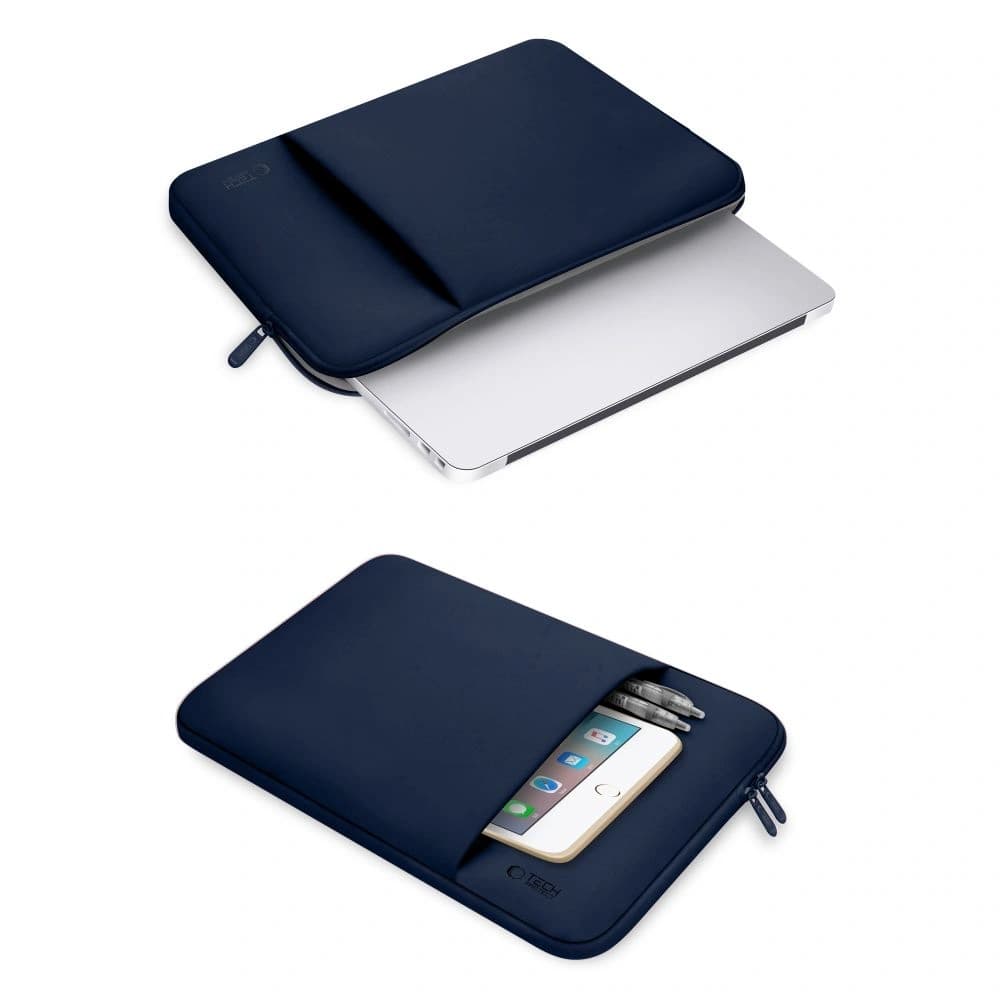 Tech-Protect Neopren Laptop 14 Albastru Navy - 6