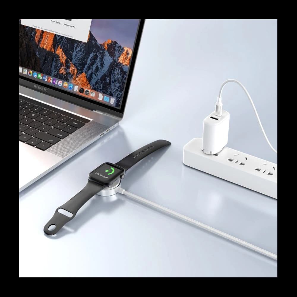 Tech-Protect MC02 Ultraboost Magnetic Charger USB-C Cable 100cm Apple Watch White - 3