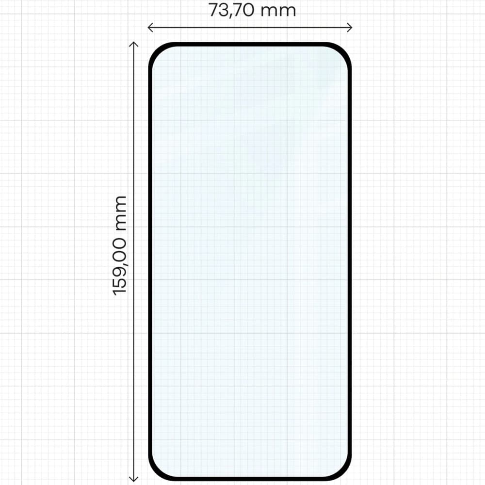 Bizon Glass Edge 3D Honor Magic7 Pro black frame - 2