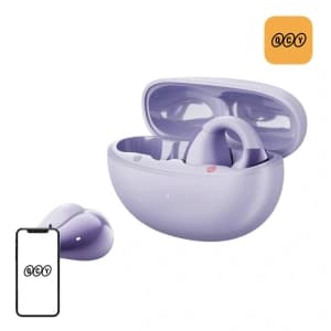 QCY Crossky Clip T33 wireless headphones (purple)
