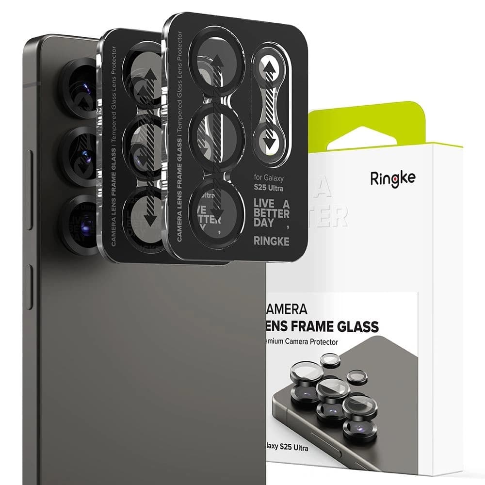 Ringke Camera Frame Protector Samsung Galaxy S25 Ultra Black [2 PACK] - 1