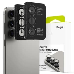 Nakládka Ringke Camera Frame Protector Samsung Galaxy S25 Černá [2 PACK]