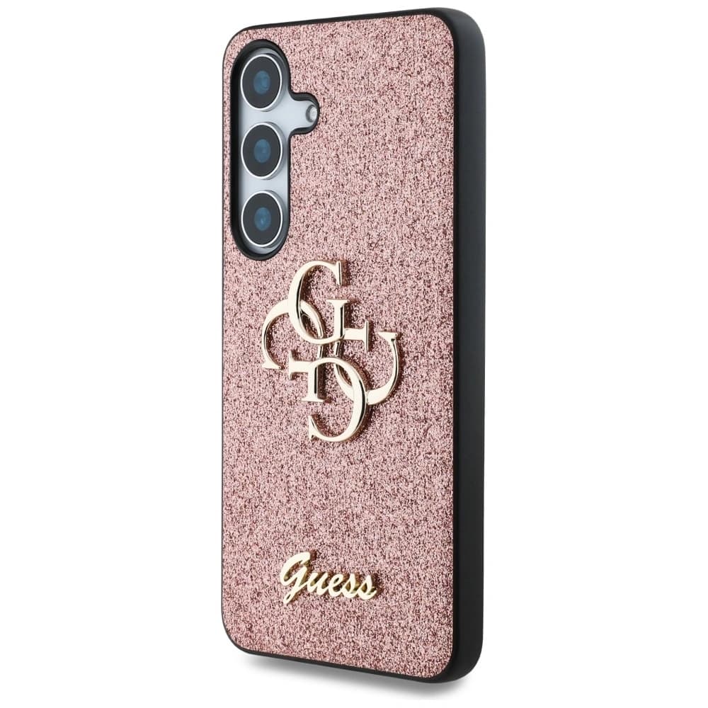 Guess Fixierter Glitter Big 4G Metalllogo Samsung Galaxy S25 pink - 2
