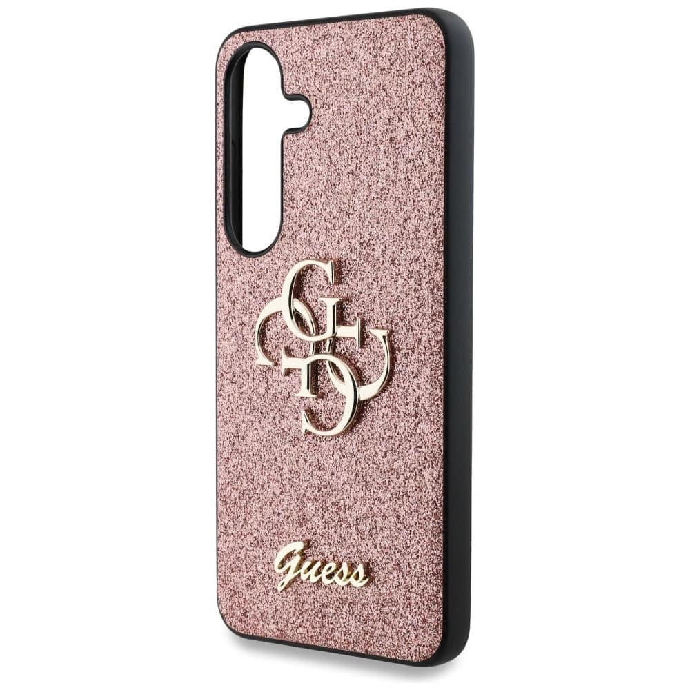 Guess Fixierter Glitter Big 4G Metalllogo Samsung Galaxy S25 pink - 6