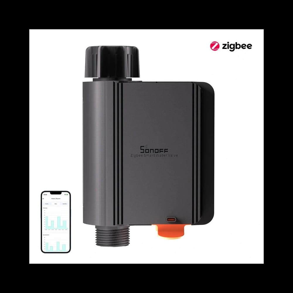 SONOFF SWV-BSP ZigBee Smart Wasserhahn/Zähler (3/4") - 1