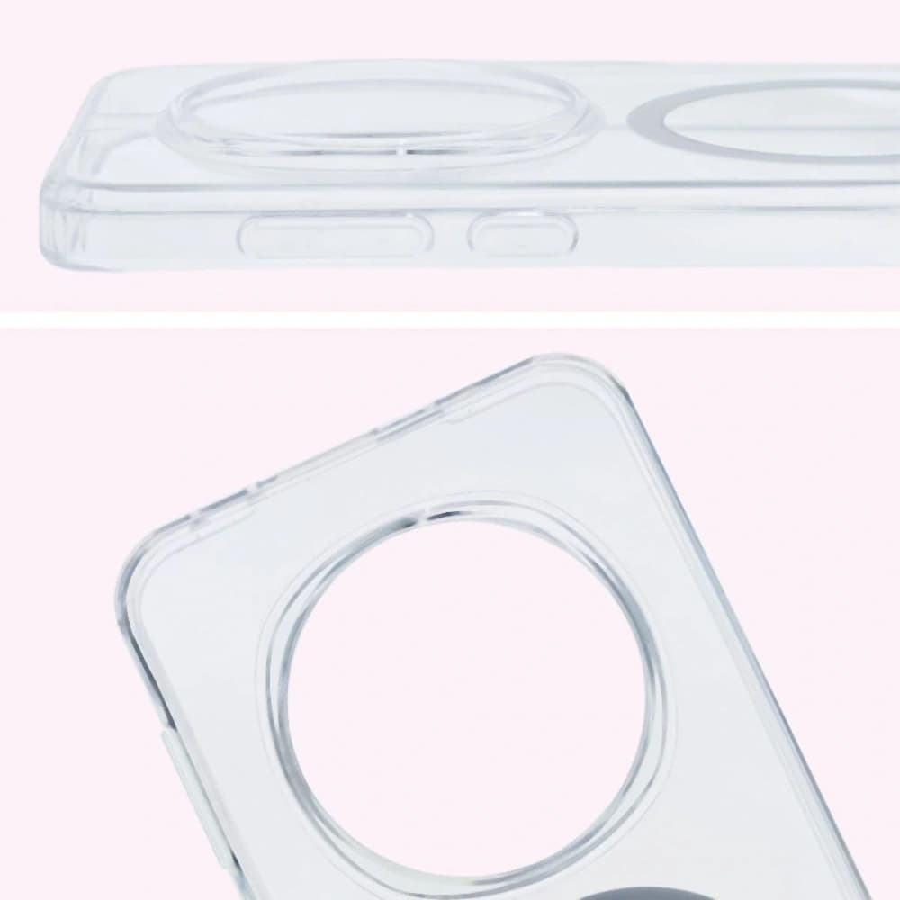 Etui s magnetickým kroužkem Bizon Case CrystalO pro Honor Magic7 Pro průhledné - 4