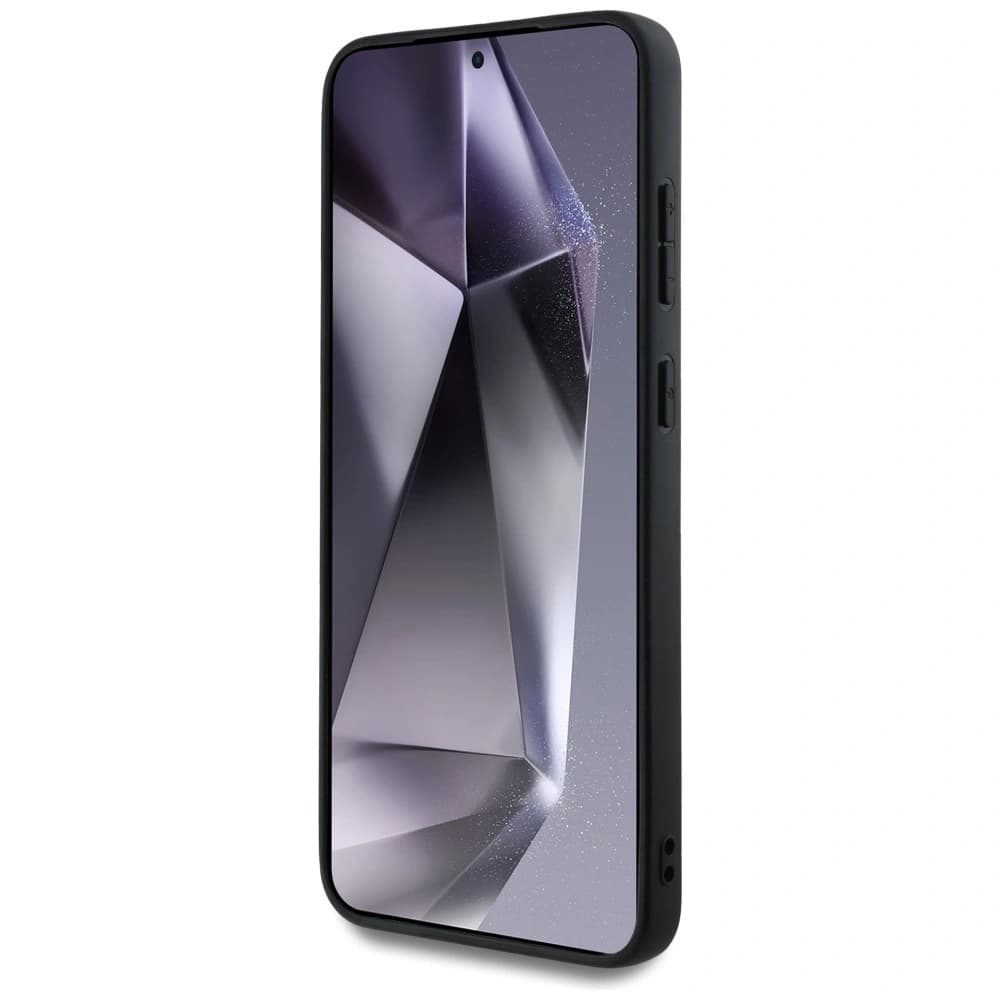 Guess Leather 4G Colored Ring Classic Logo MagSafe do Samsung Galaxy S25+ Plus black - 5