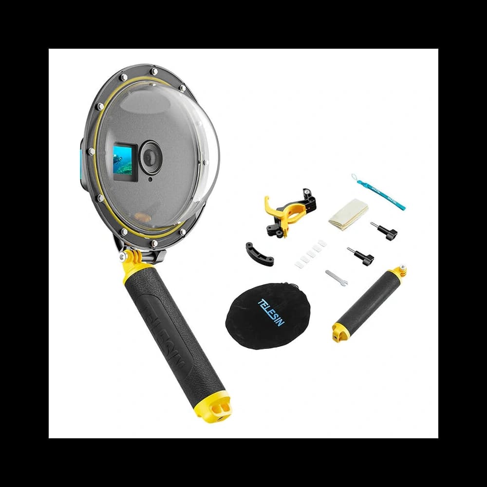 TELESIN Unterwassergehäuse für DJI Action 3 / 4 - 1