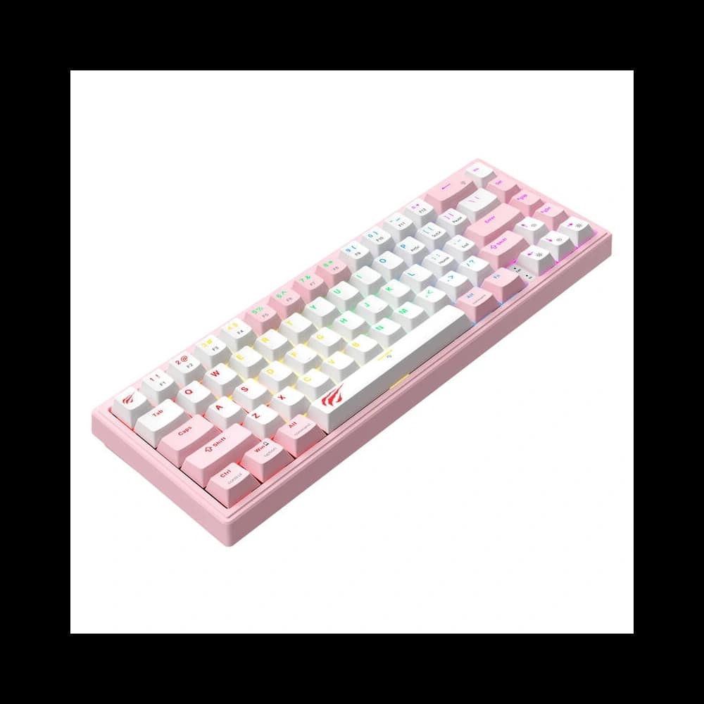 HAVIT KB874L RGB Mechanische Gaming-Tastatur (rosa und weiß) - 3