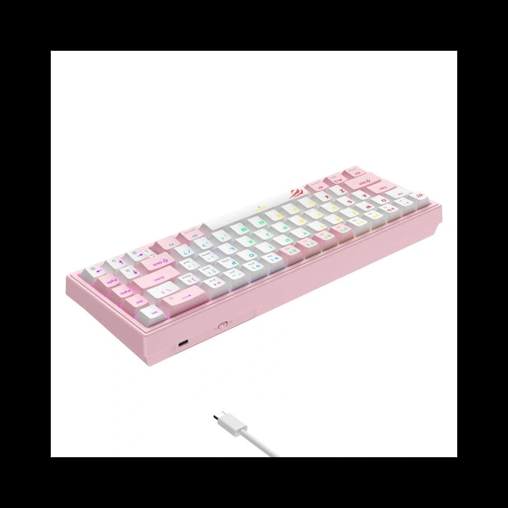 HAVIT KB874L RGB Mechanische Gaming-Tastatur (rosa und weiß) - 4