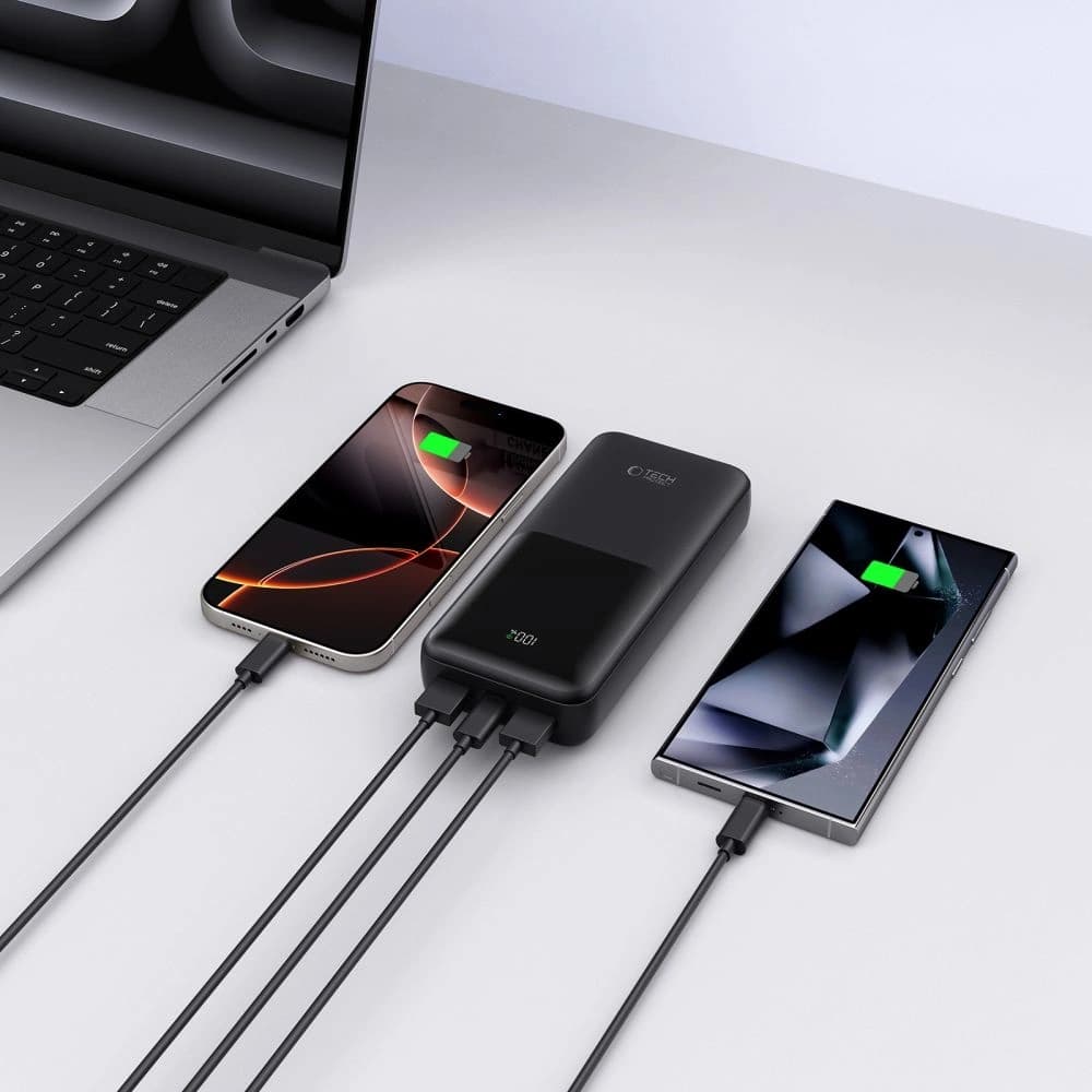 Tech-Protect PB02 Powerbank 20000mAh 22.5W Schwarz - 7