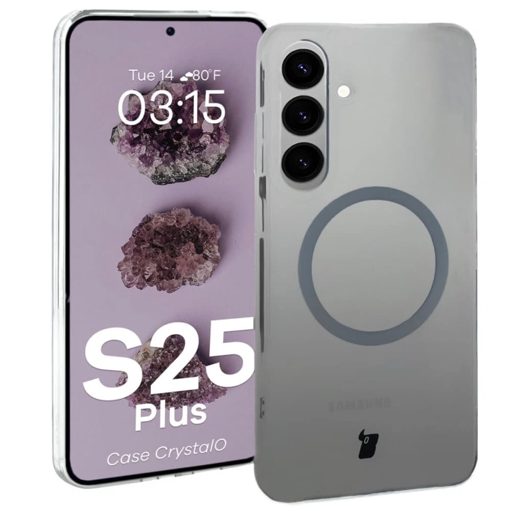 Bizon Case CrystalO Samsung Galaxy S25+ Plus klar - 1