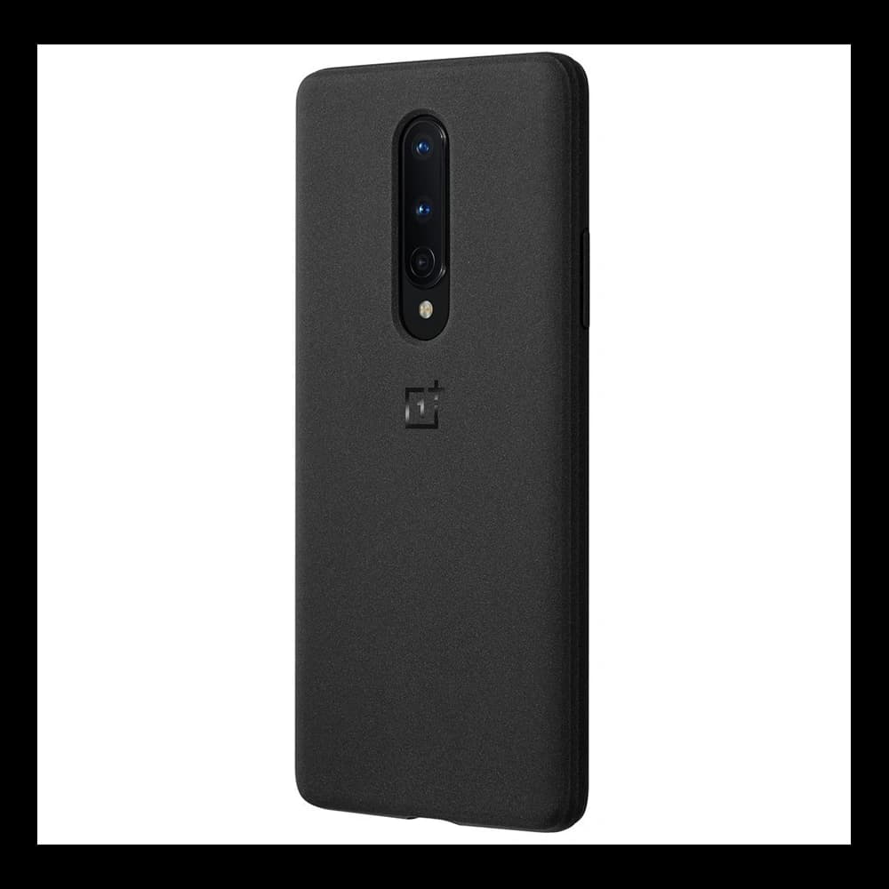 OnePlus Gehäuse 8 Sandstone Bumper Case Schwarz - 1