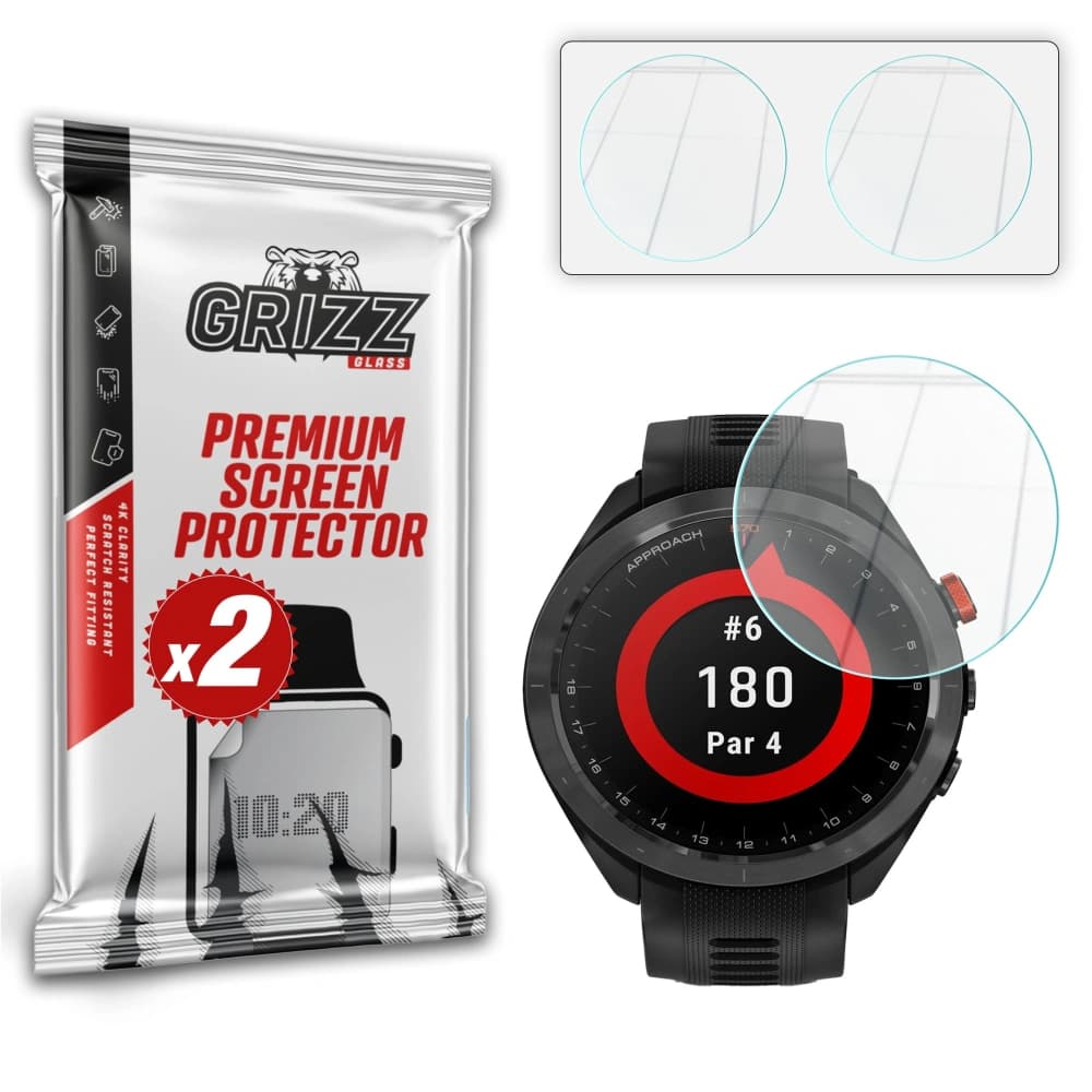 Hybidní sklo GrizzGlass HybridGlass pro Garmin Approach S70 47mm - 1