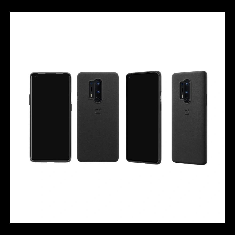 Husa OnePlus 8 Pro Sandstone Bumper Case Neagră - 5