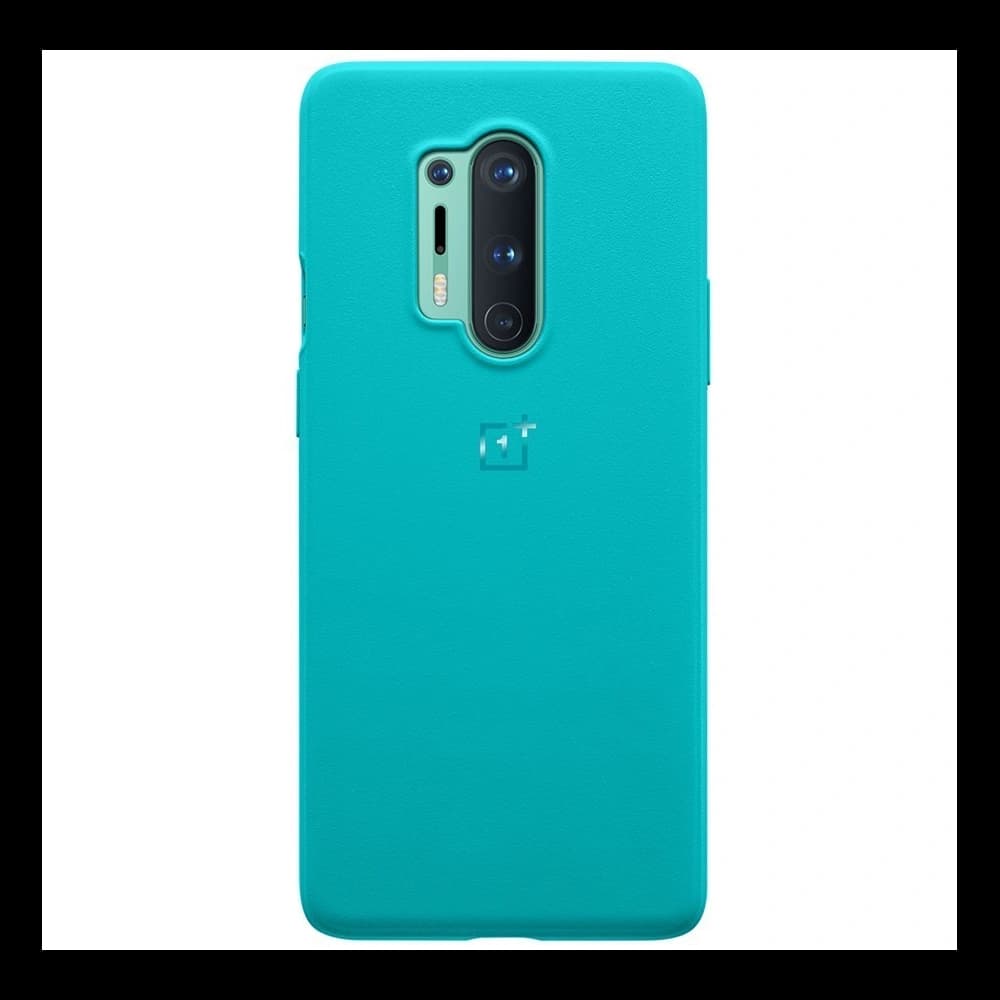 Husa OnePlus 8 Pro Sandstone Bumper Case Cyan. - 2