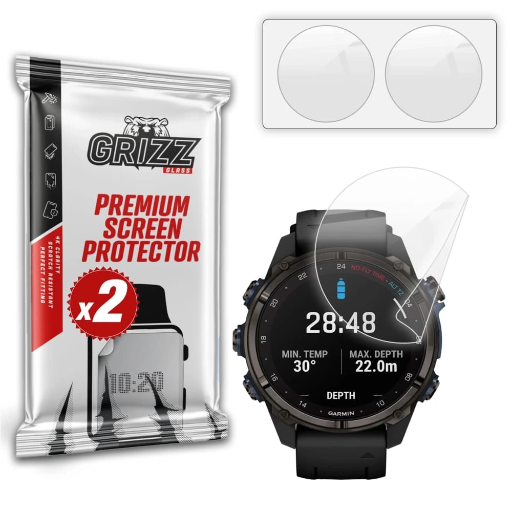 GrizzGlass CeramicFilm Garmin Descent Mk3i 51mm - 1
