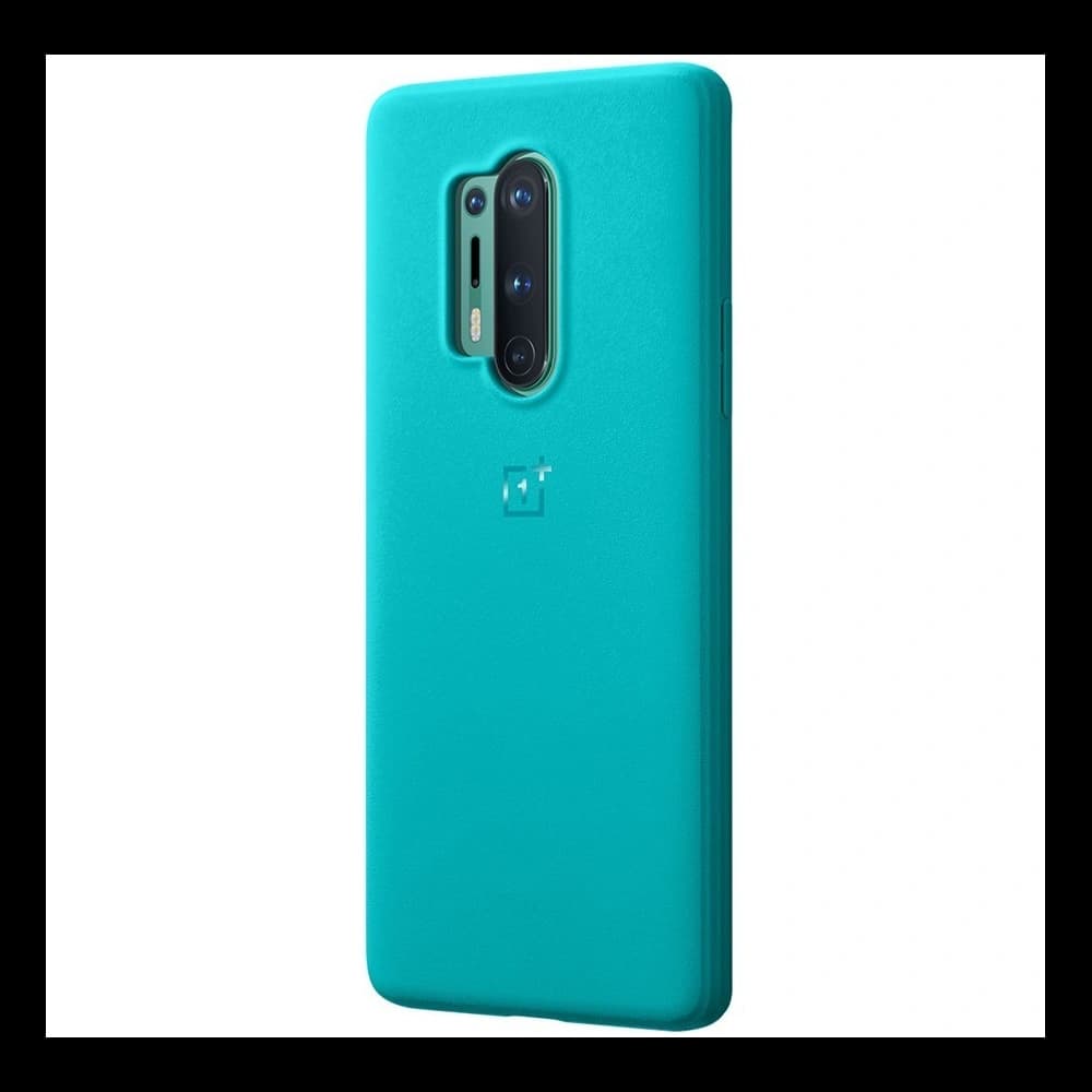 Husa OnePlus 8 Pro Sandstone Bumper Case Cyan. - 1