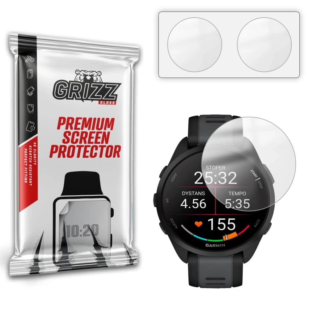 GrizzGlass PaperScreen Garmin Forerunner 165 - 1