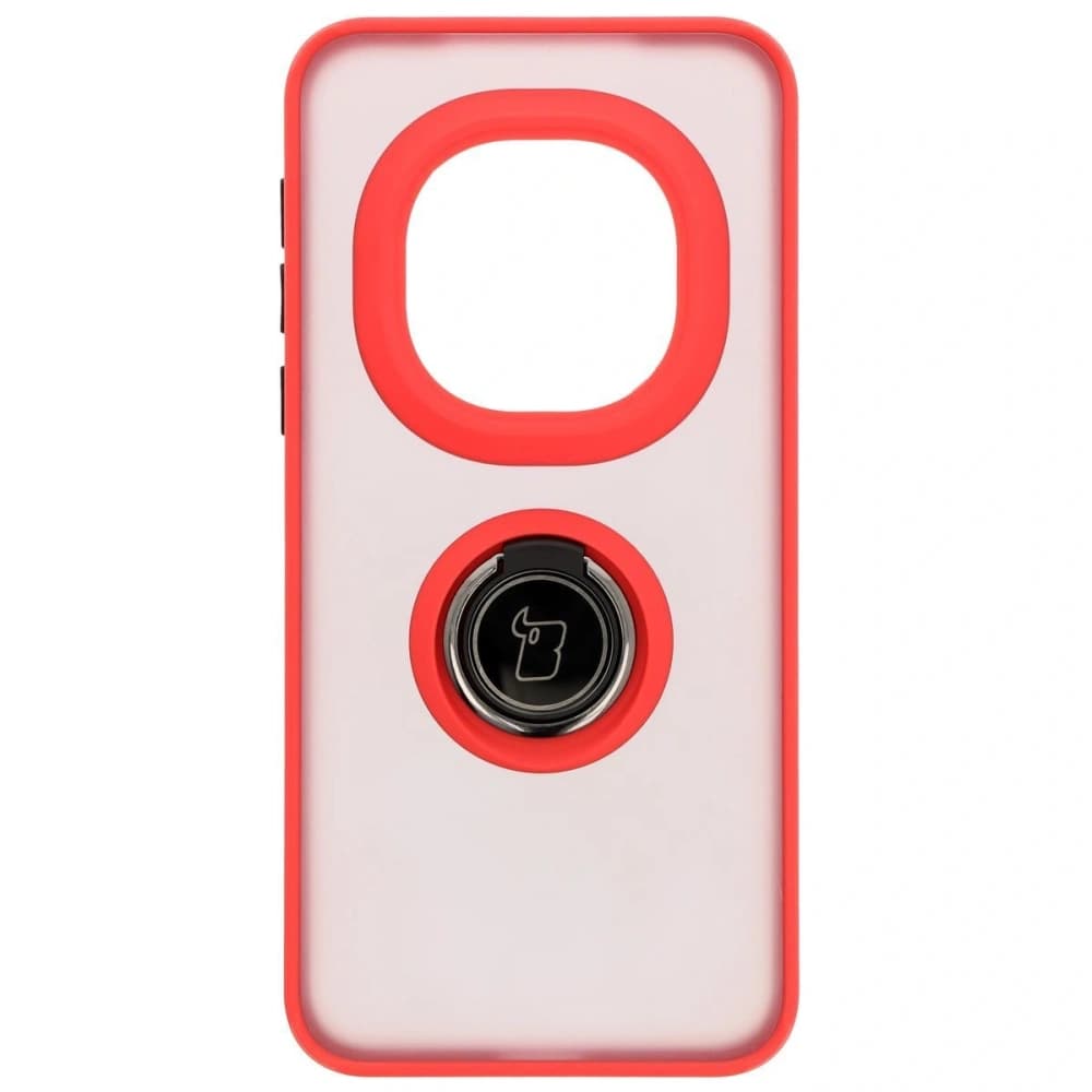 Bizon Case Hybrid Ring Honor Magic7 Pro tinted with a red frame - 2