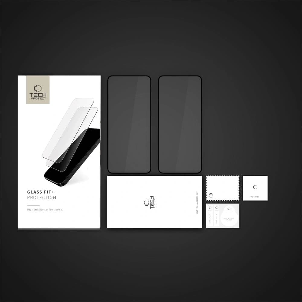 Tech-Protect Glass Fit+ Xiaomi Redmi Note 14 4G / 5G Black [2 PACK] - 5