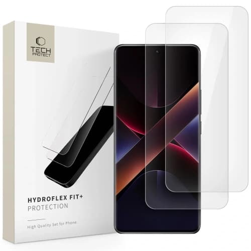 Tech-Protect Hydroflex Fit+ Xiaomi Redmi Note 14 Pro 5G / 14 Pro+ Plus 5G / Poco X7 5G Clear [2 PACK]