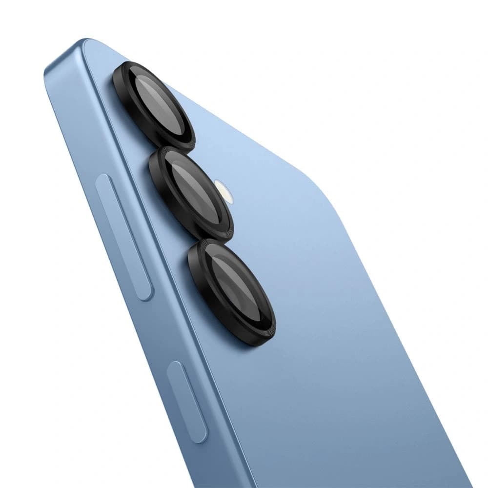 Tvrzené sklo na aparát Spigen Optik Pro Glas.tr ez Fit Camera Protector Samsung Galaxy S25 Black [2 PACK] - 3