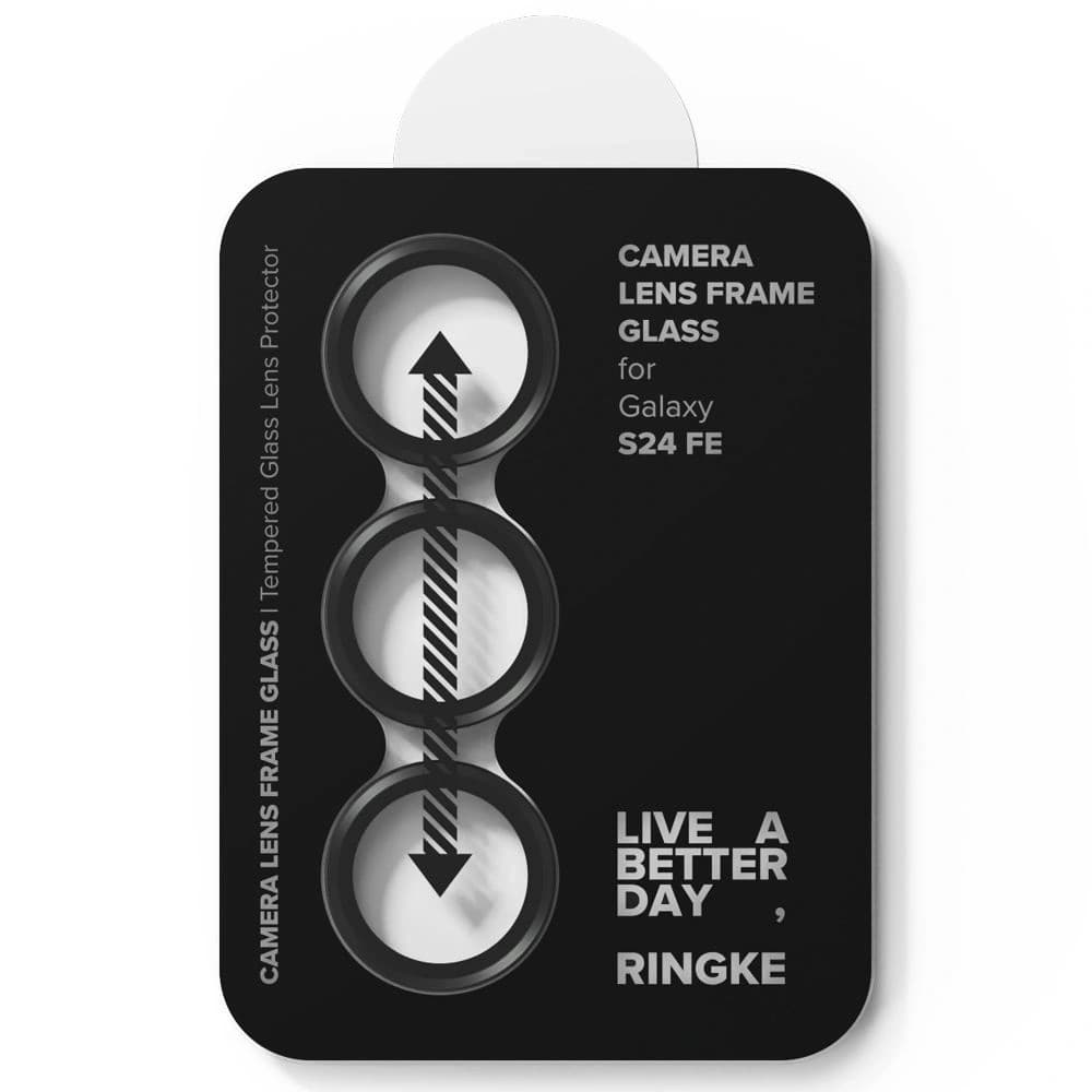 Nakládka Ringke Camera Frame Protector Samsung Galaxy S24 FE Černá [2 PACK] - 2