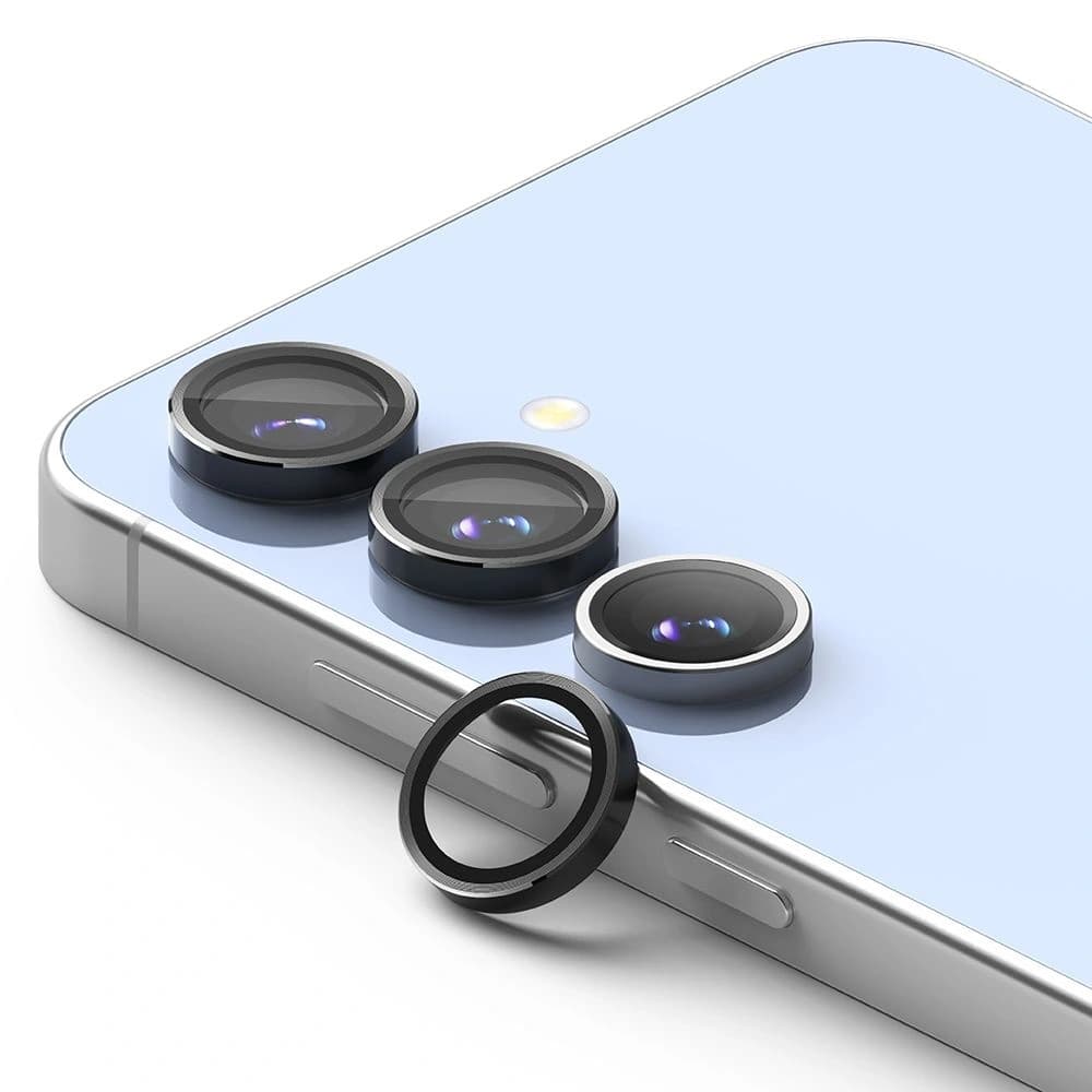 Nakládka Ringke Camera Frame Protector Samsung Galaxy S24 FE Černá [2 PACK] - 3