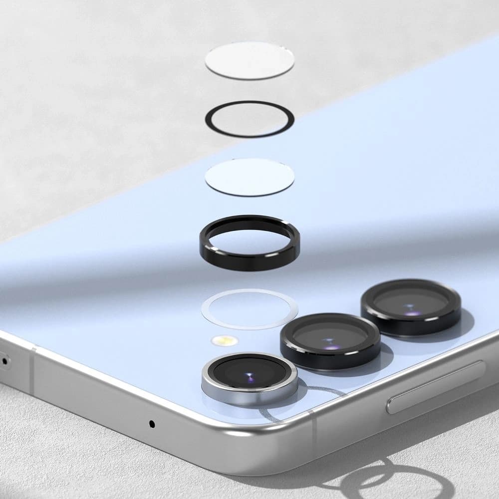 Nakládka Ringke Camera Frame Protector Samsung Galaxy S24 FE Černá [2 PACK] - 7