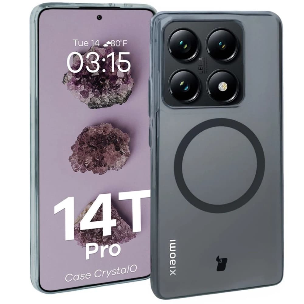 Bizon Case CrystalO Magnetic Xiaomi 14T Pro clear - 1
