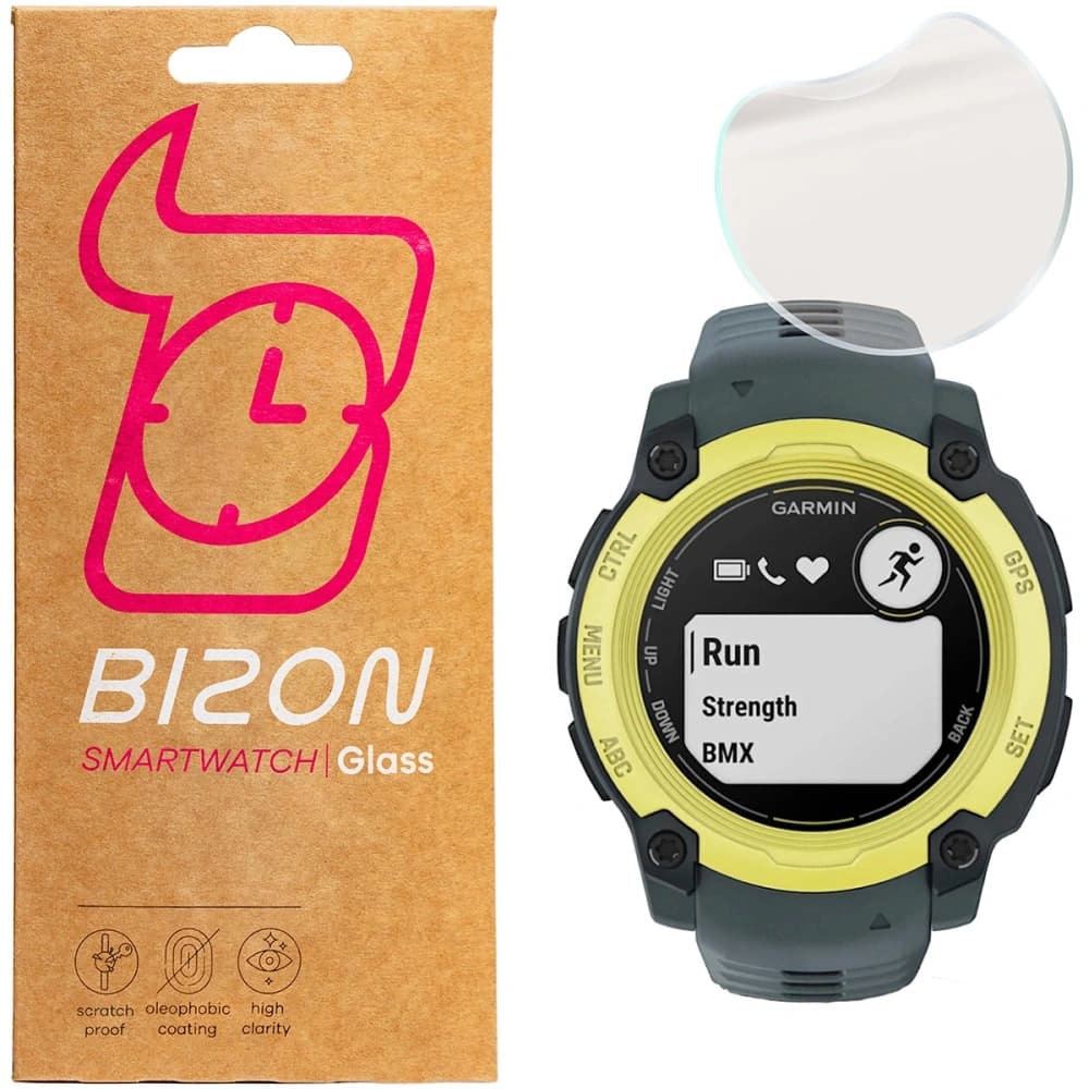 Bizon Glass Watch Film Sun Garmin Instinct E 40 mm [2 PACK] - 1