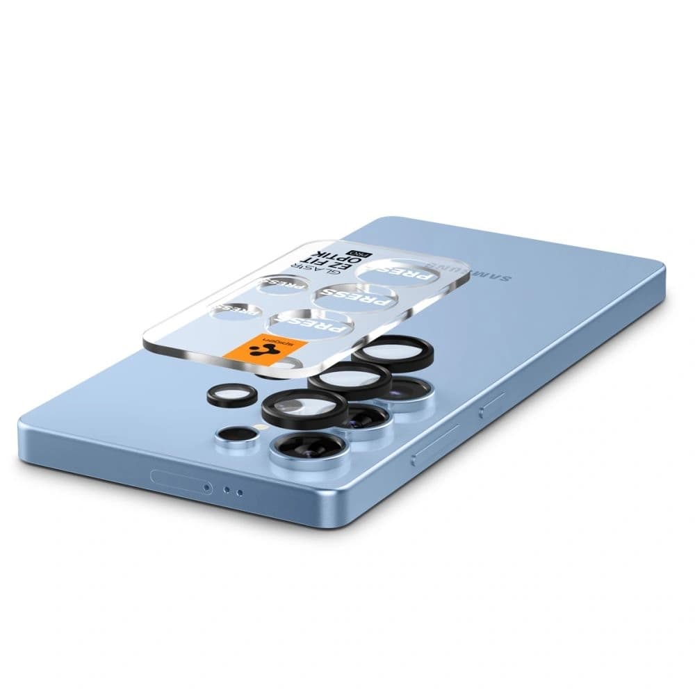 Spigen Optik Pro HD Glas.tr ez Fit Kamera Schutz Galaxy S25 Ultra Schwarz [2 PACK] - 5